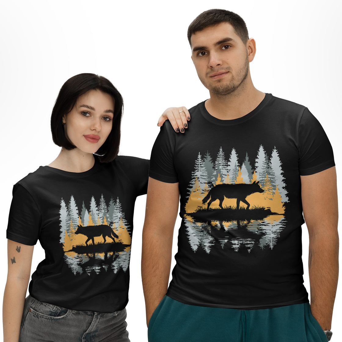 Loyal Like Wolves β Nature-Inspired Couple Outfit for the Wild at Heart