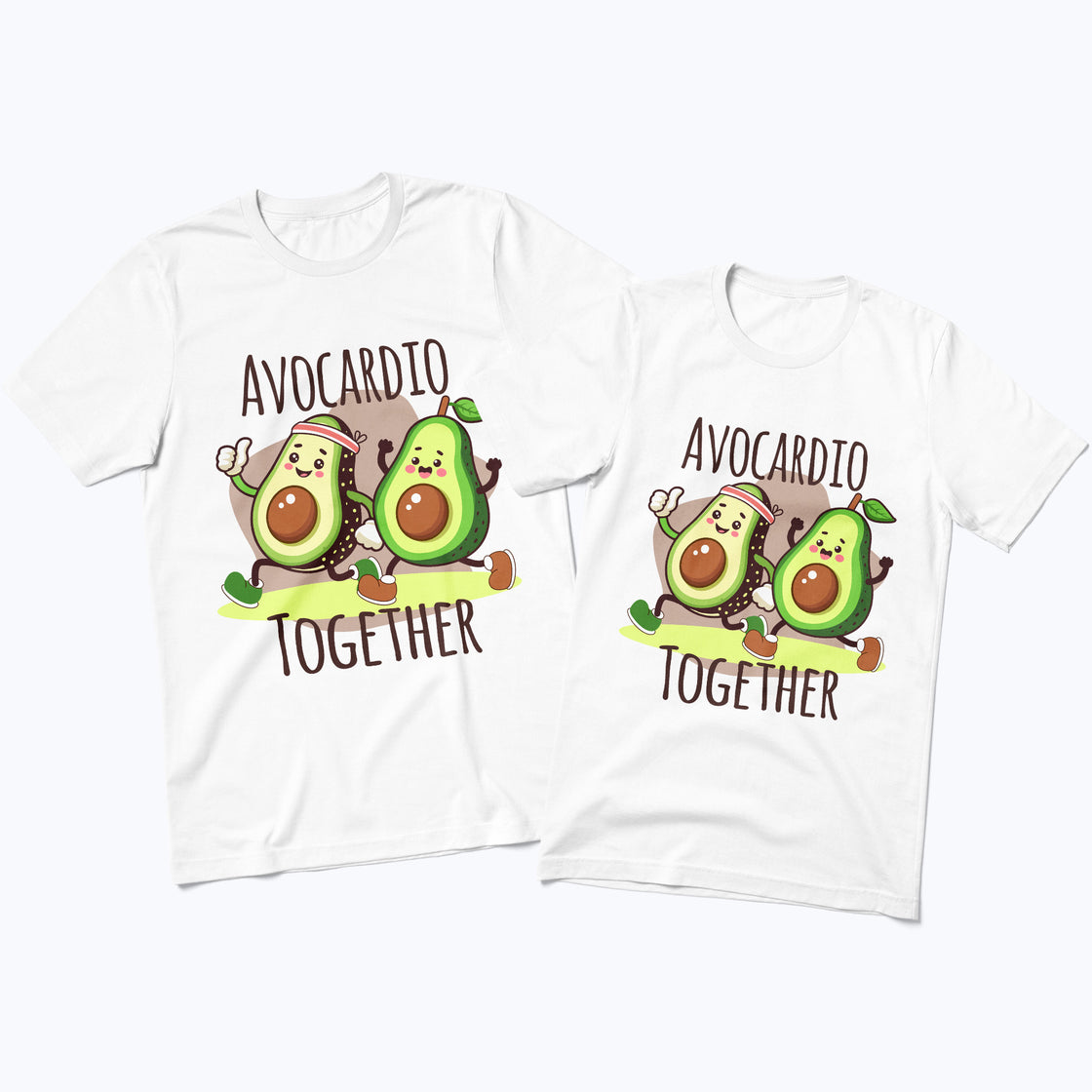Avocardio Together β Playful Matching Outfit for Sporty Couples Who Love a Good Pun