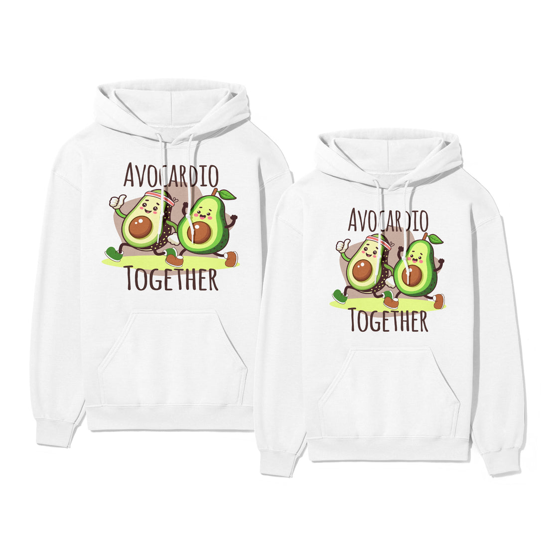 Avocardio Together β Playful Matching Outfit for Sporty Couples Who Love a Good Pun