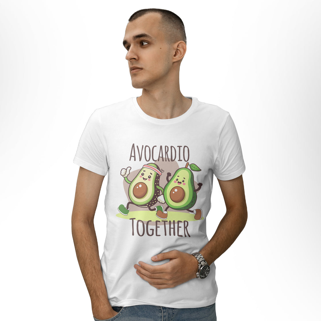 Avocardio Together β Playful Matching Outfit for Sporty Couples Who Love a Good Pun