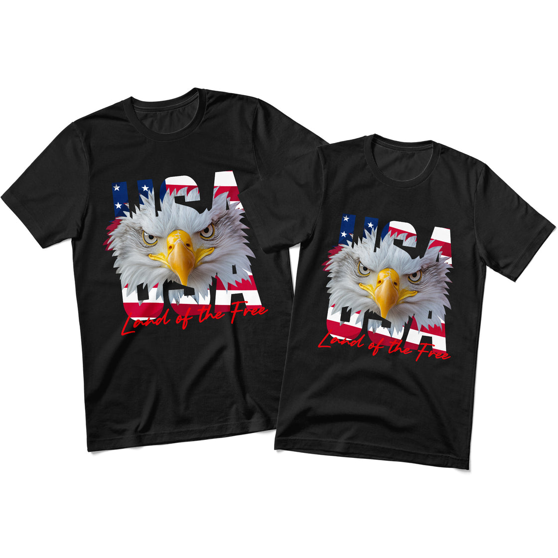 USA Eagle – Land of the Free – Matching Outfits for Couples For 4th July