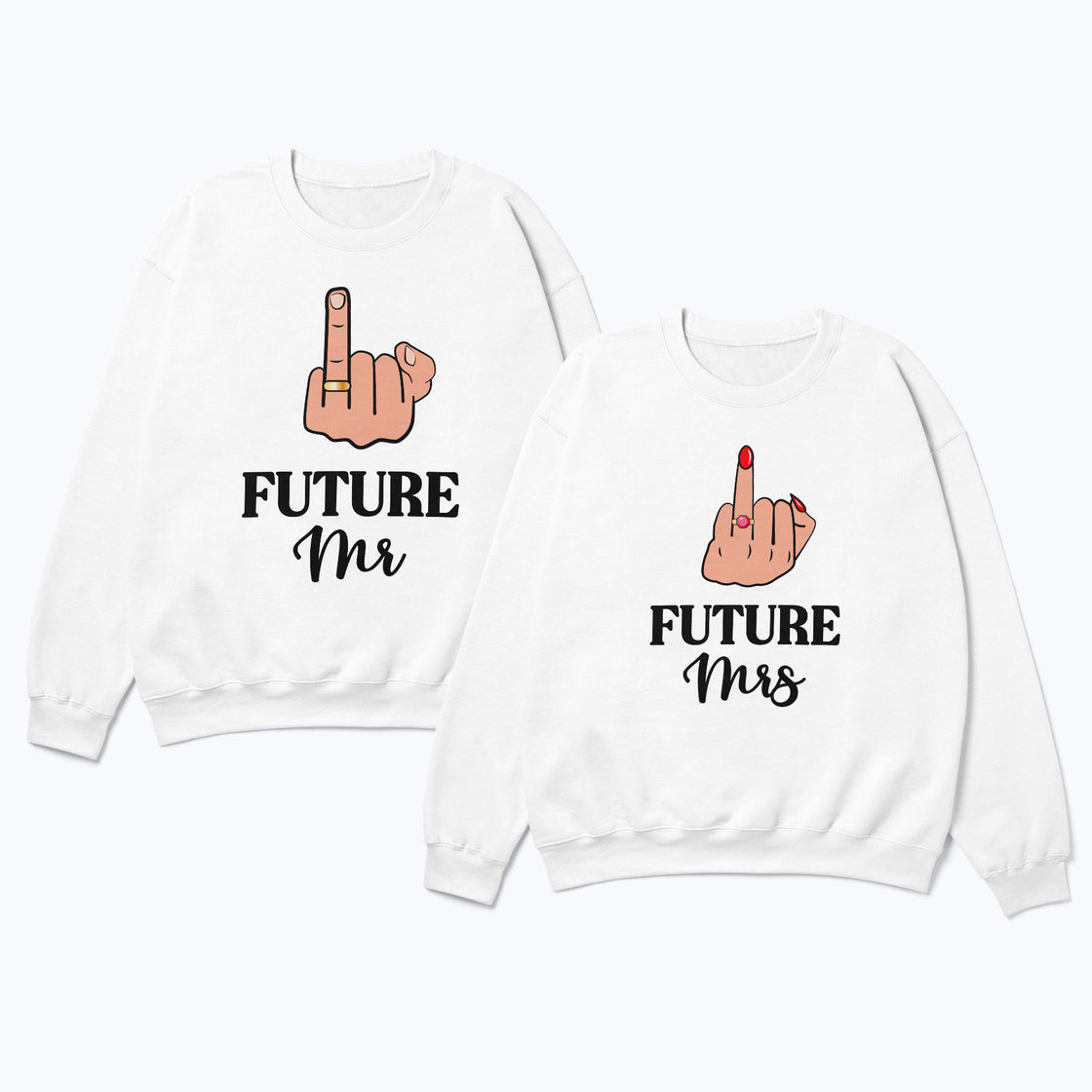 Future Mr & Future Mrs – Matching Outfits with a Playful Twist