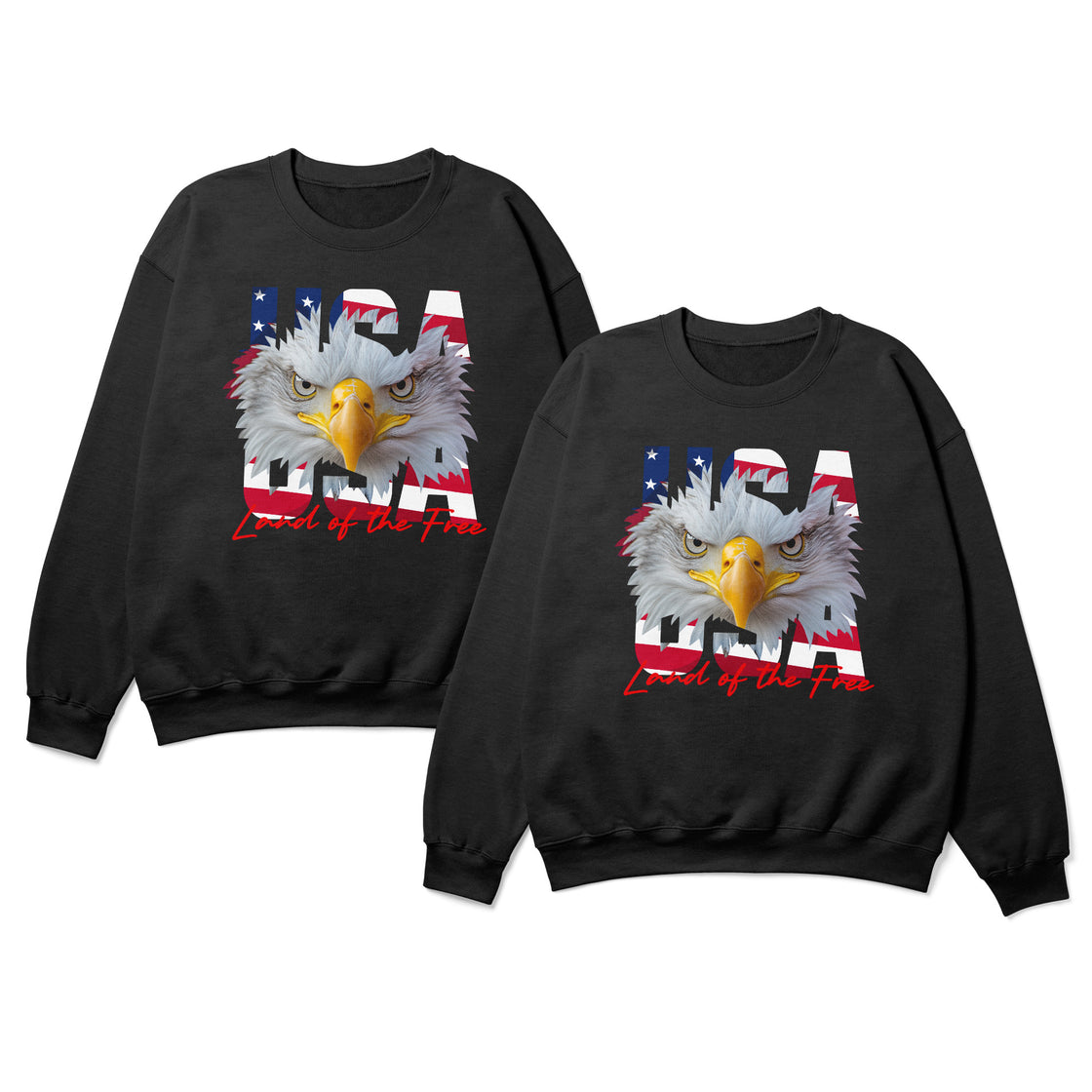 USA Eagle – Land of the Free – Matching Outfits for Couples For 4th July