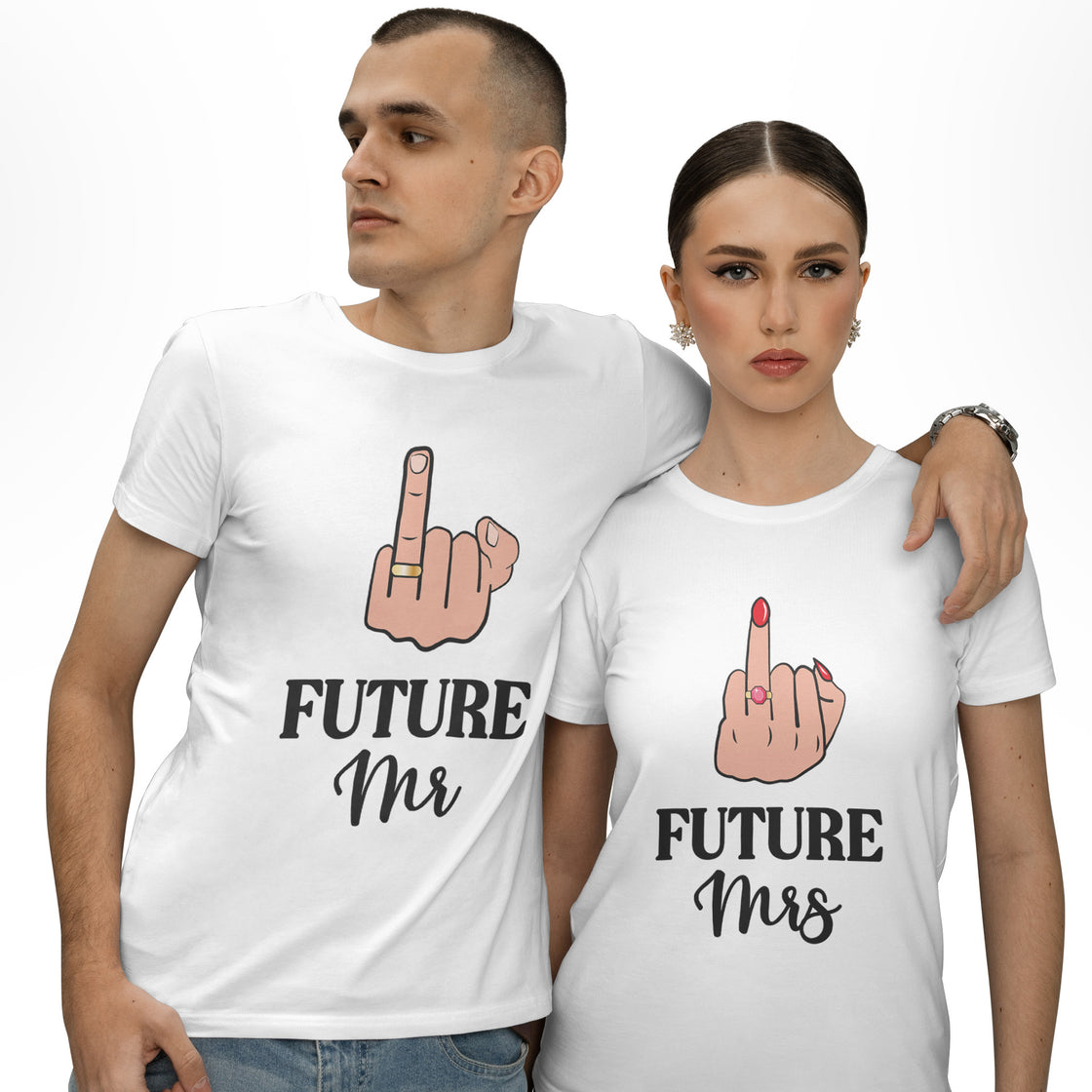 Future Mr & Future Mrs – Matching Outfits with a Playful Twist