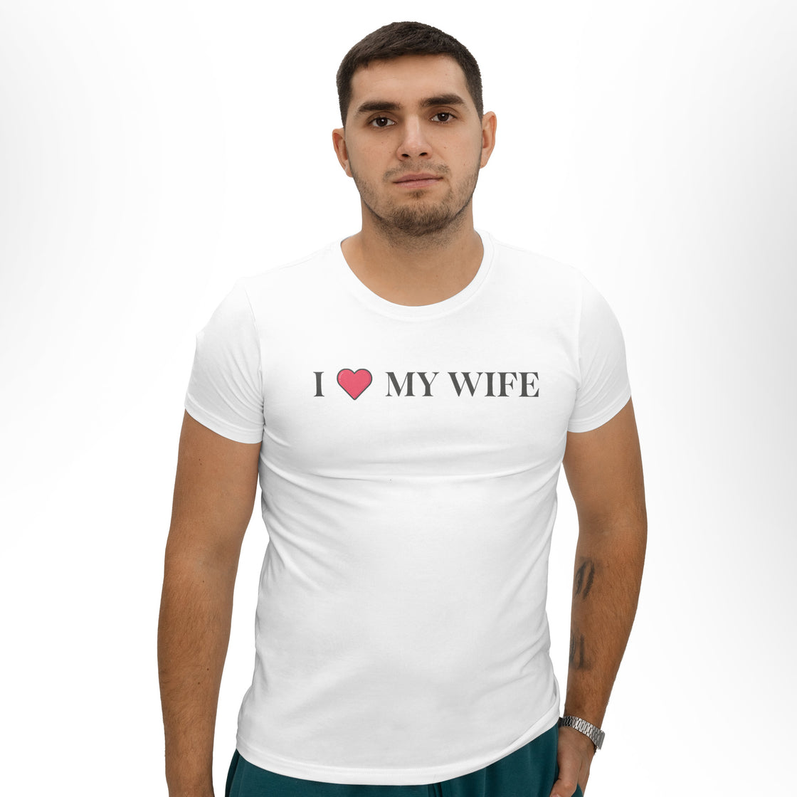 I ❤️ My Wife & Husband Matching Set | Classic Love-Inspired Couplewear