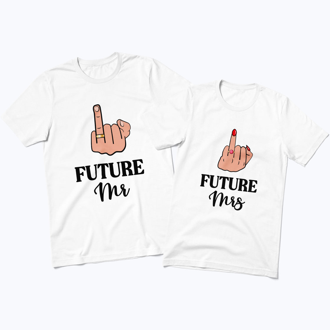 Future Mr & Future Mrs – Matching Outfits with a Playful Twist