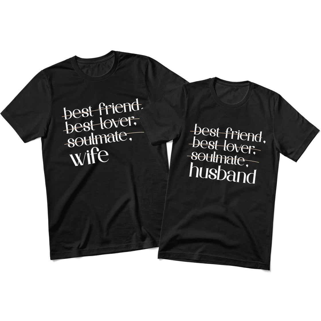 Best friend, Best Lover, Soulmate, Wife & Husband - Matching Look | Stylish Love-Inspired Outfit for Couples