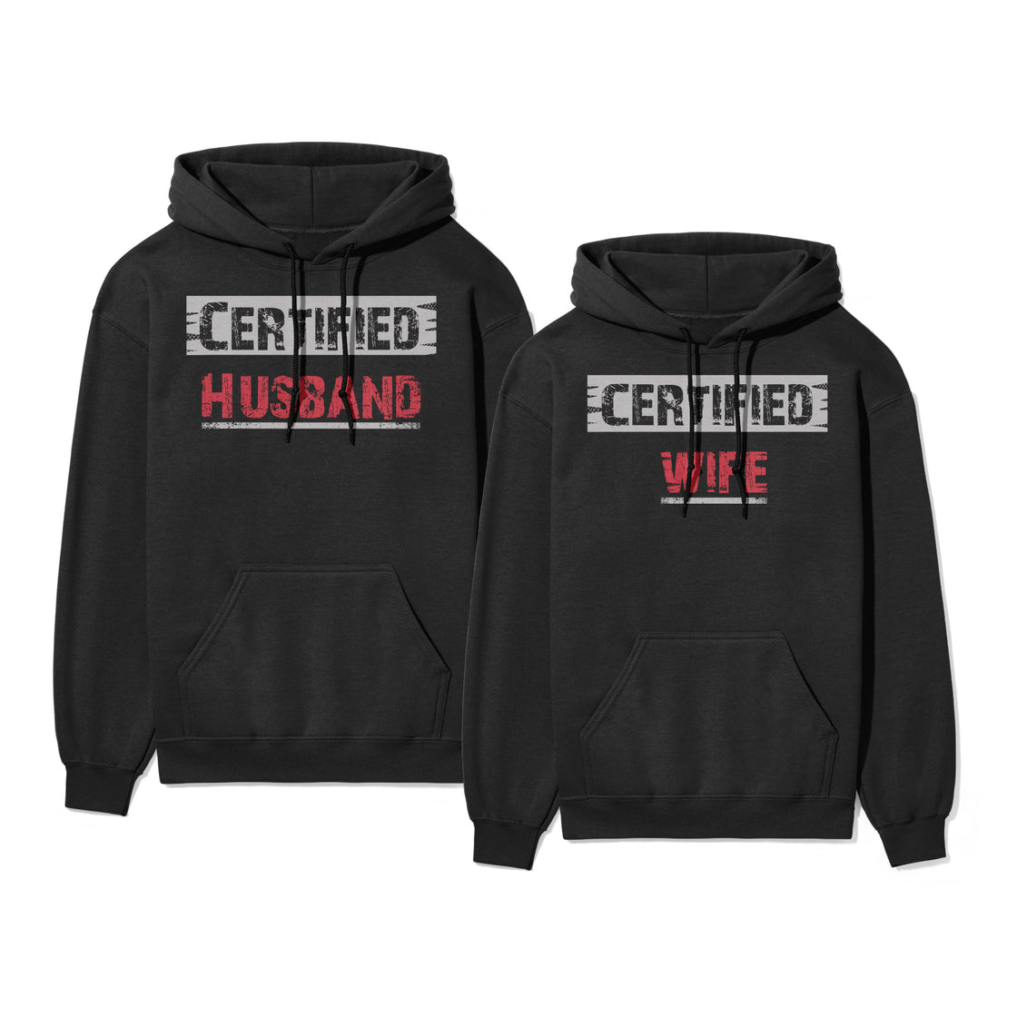 Certified Husband & Wife Matching Outfit | Bold & Funny Couplewear