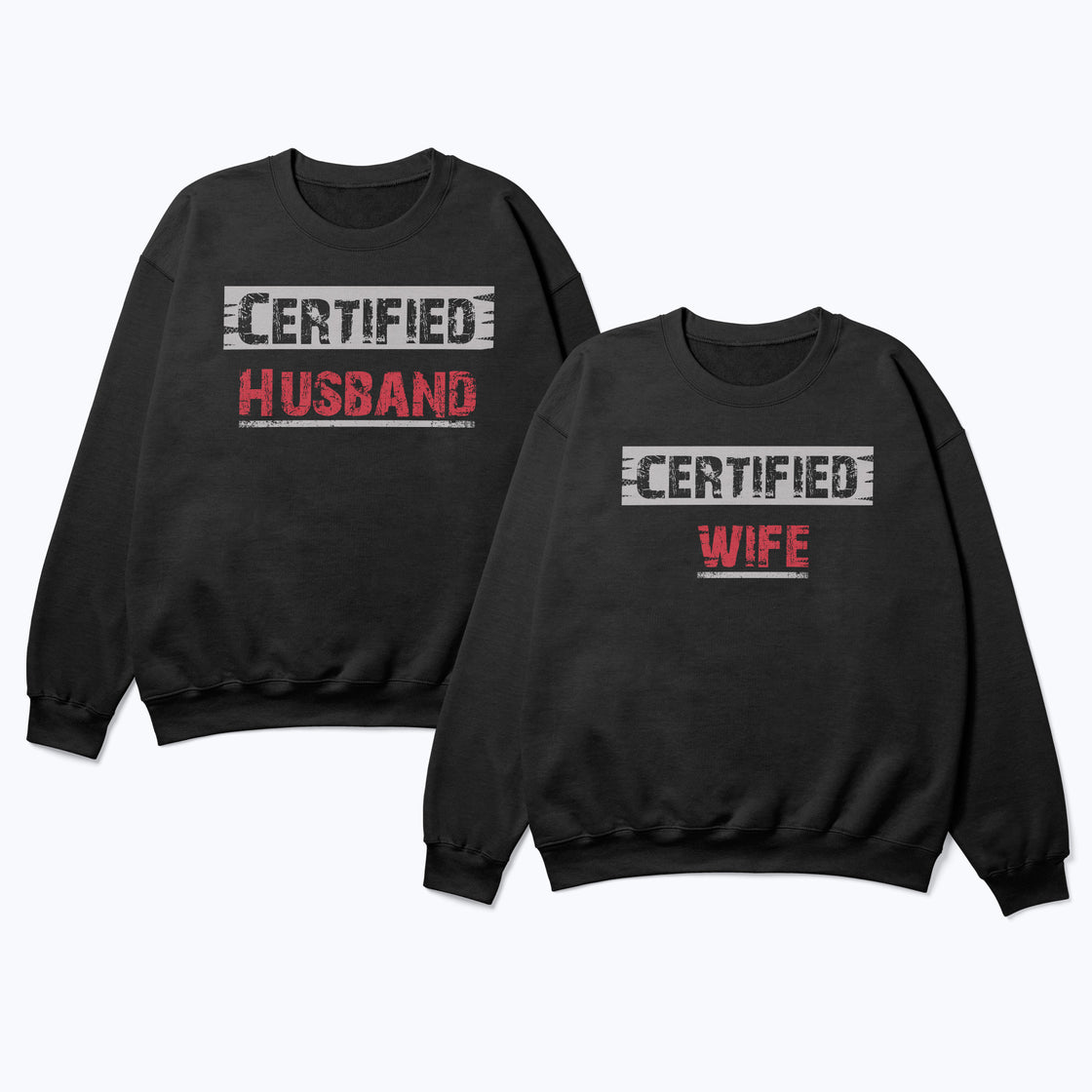 Certified Husband & Wife Matching Outfit | Bold & Funny Couplewear