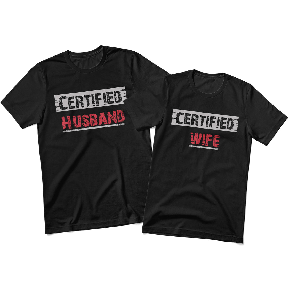 Certified Husband & Wife Matching Outfit | Bold & Funny Couplewear