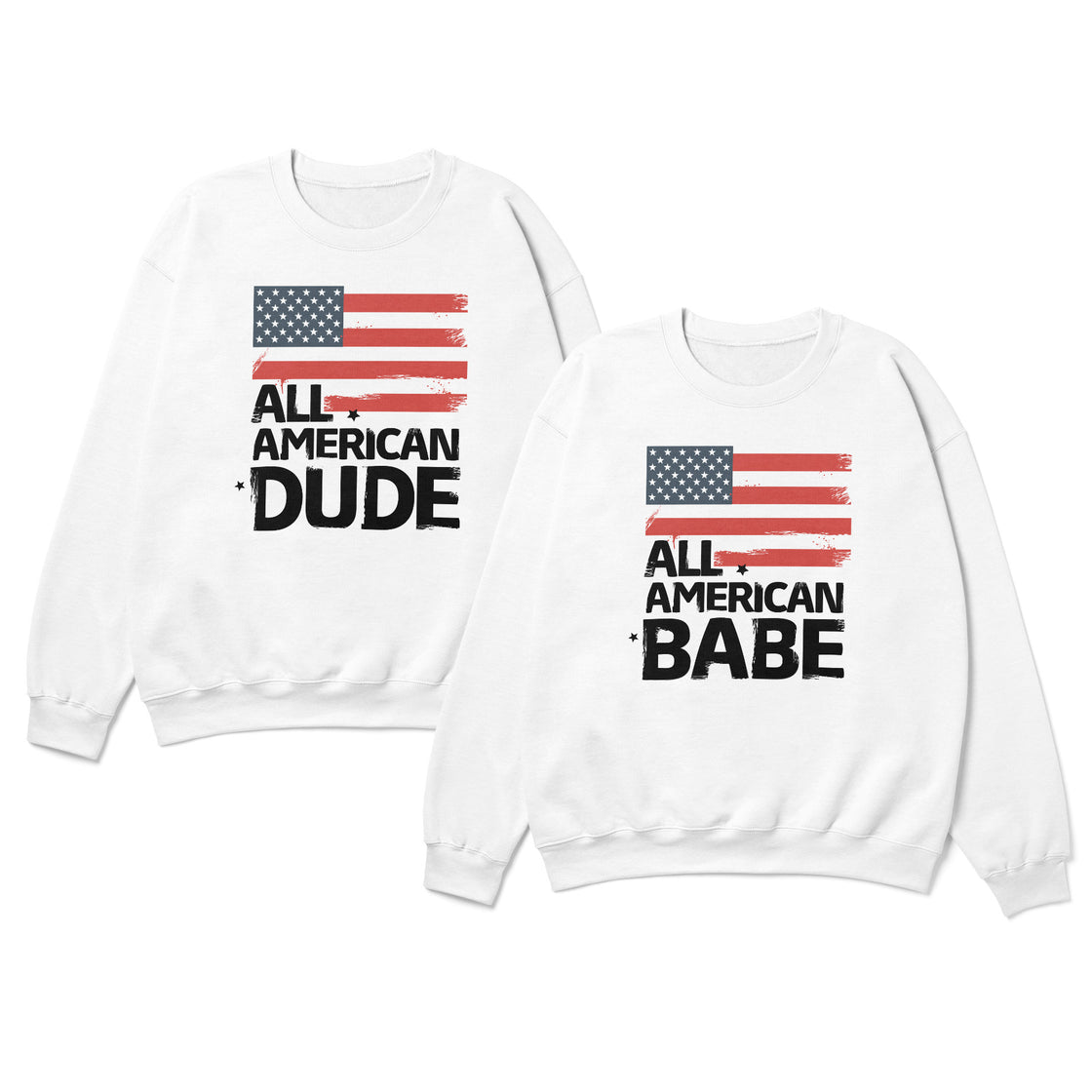 All-American Babe & All-American Dude – Matching Outfits for 4th of July Couple Style