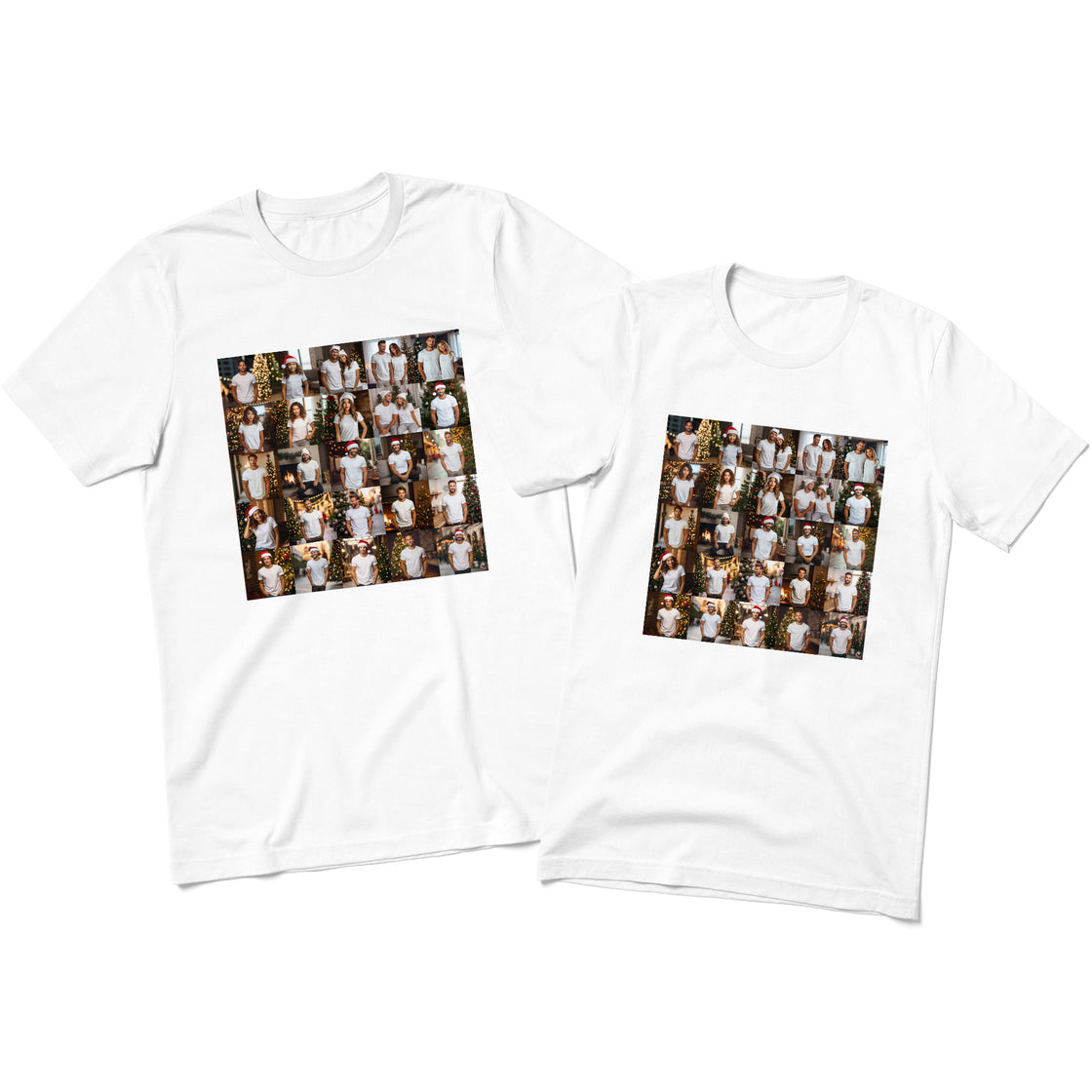 Custom Photo Collage Matching Outfits – Turn Your Favorite Photos Into Personalized Couple Shirts