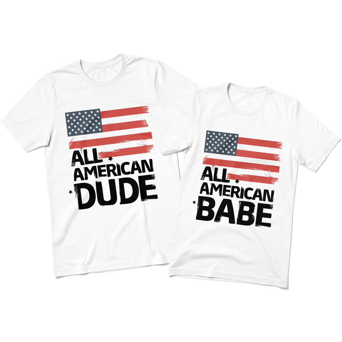 All-American Babe & All-American Dude – Matching Outfits for 4th of July Couple Style