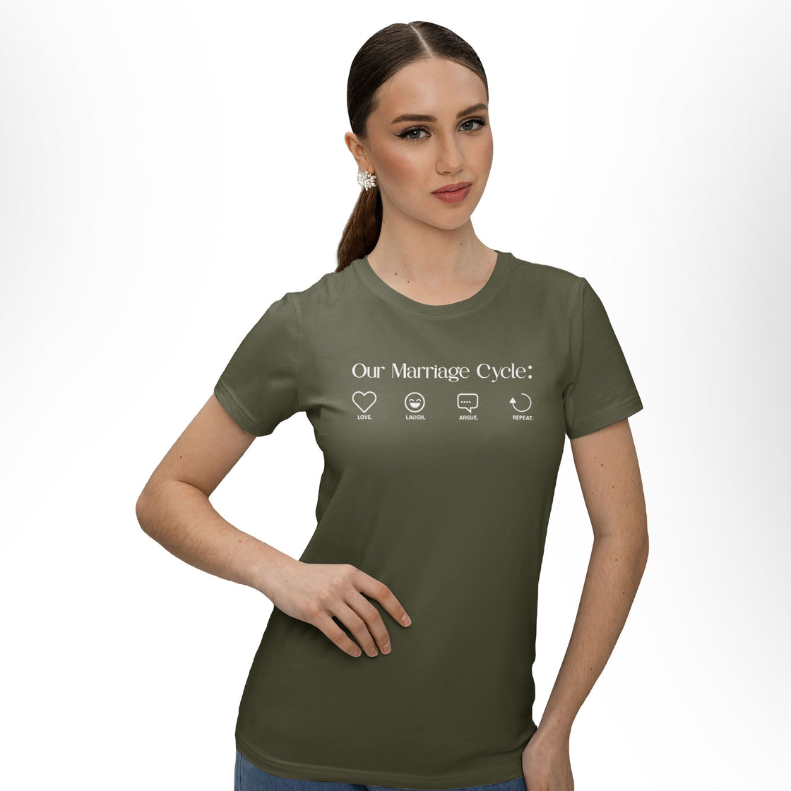 Our Marriage Cycle - Matching Set | Funny His & Hers Couplewear with Icons