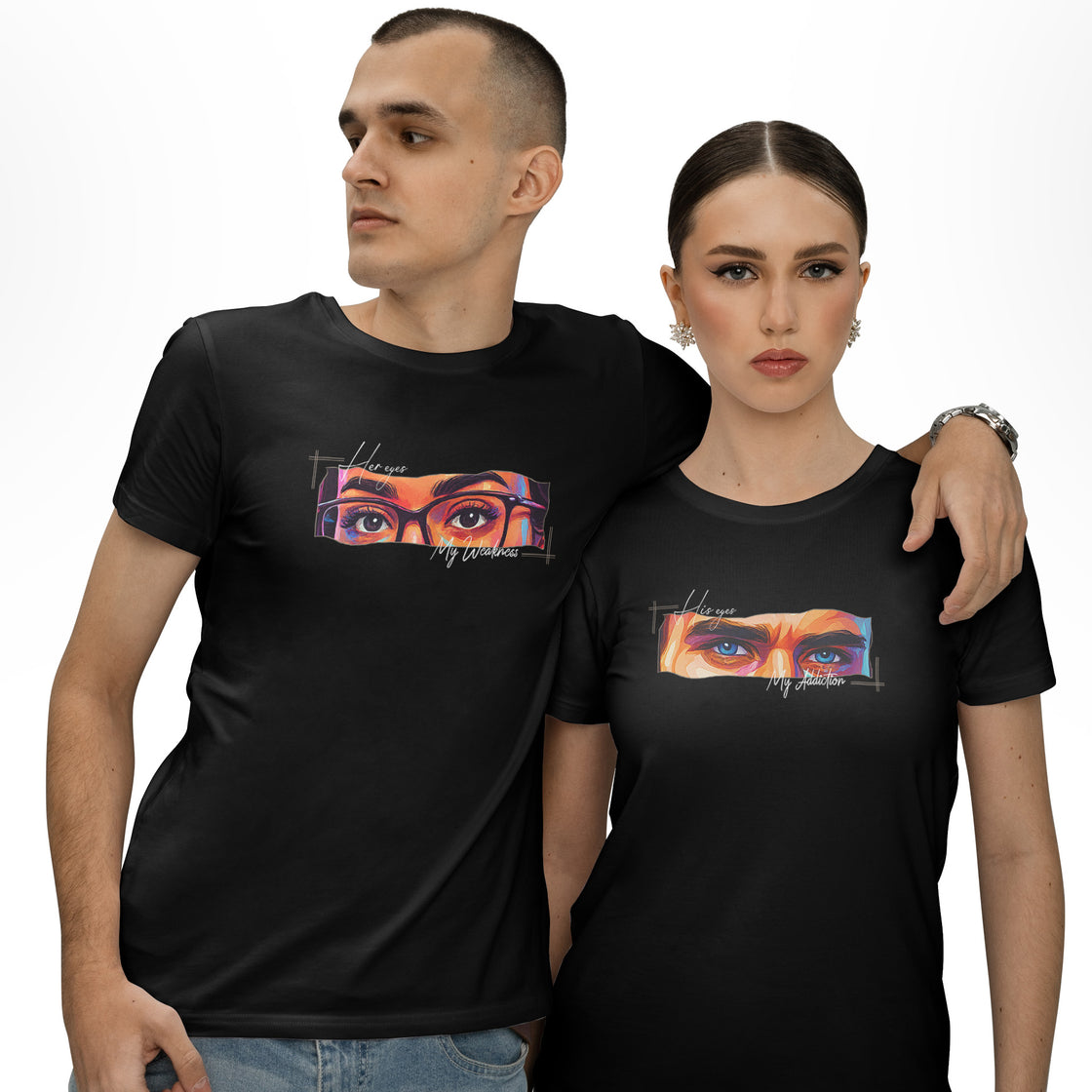 Custom Eyes Matching Outfits – Transform Your Eyes into a Meaningful Couple Design