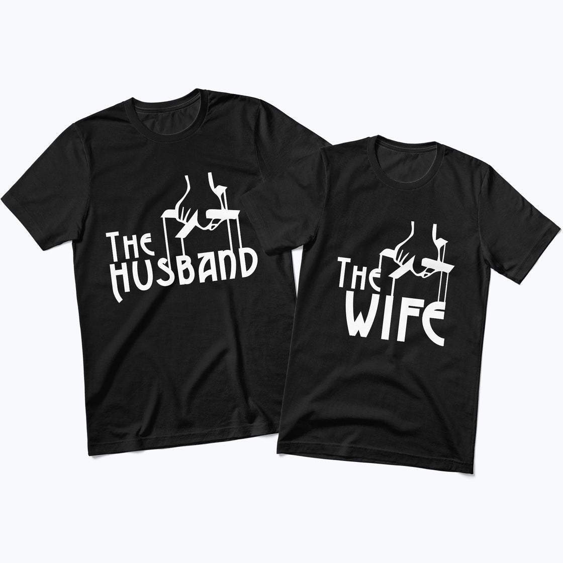 The Husband & The Wife | Funny Couple Outfit with a Godfather Twist