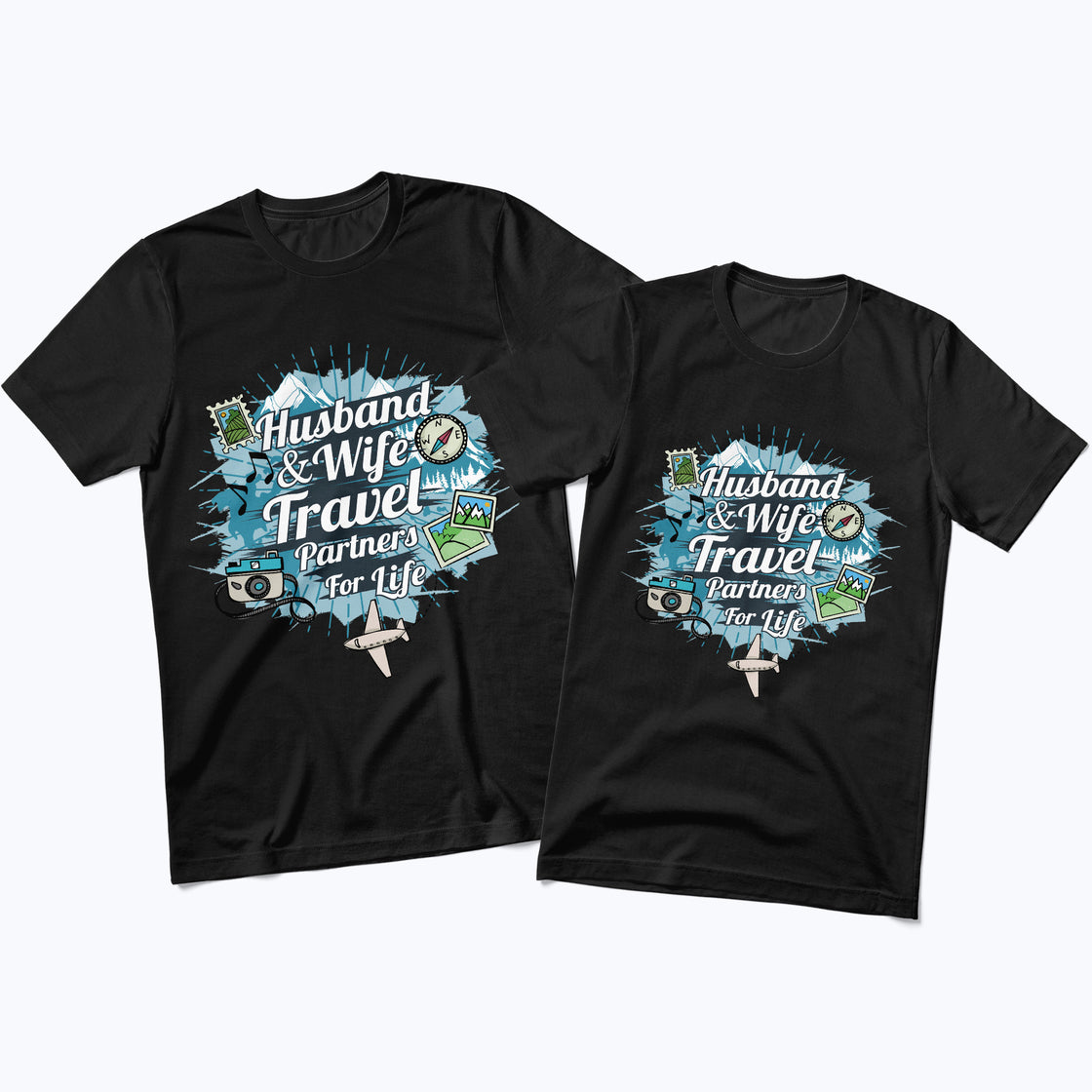 Husband & Wife Travel Partners for Life | Matching Adventure Look for Couples