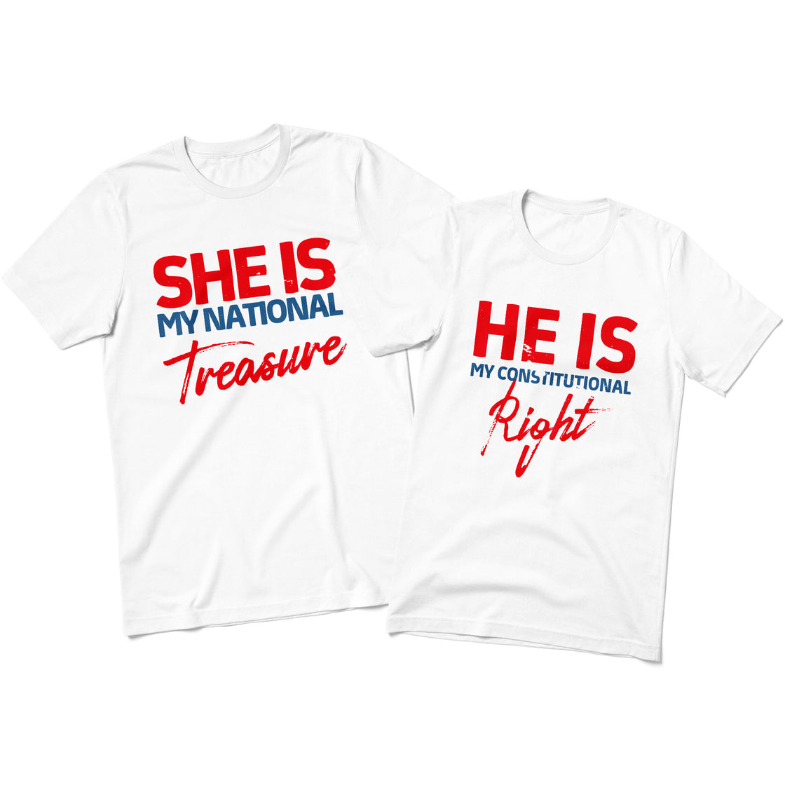 He Is My Constitutional Right & She Is My National Treasure – Bold Matching Outfits for Couples Who Love America (and Each Other)
