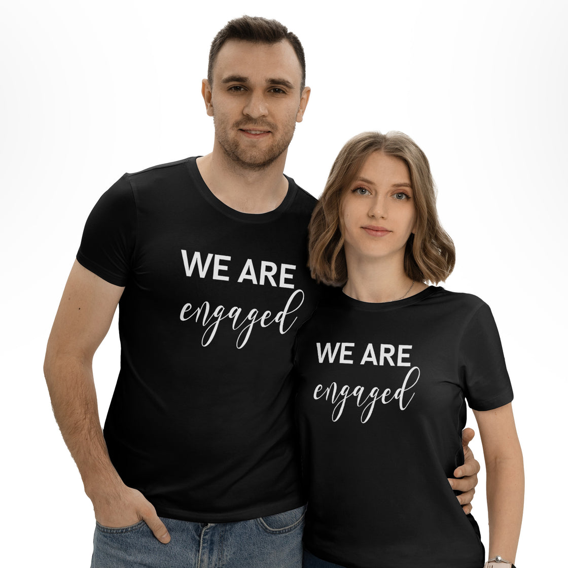 We Are Engaged | Matching Engagement Outfit for Couples in Love