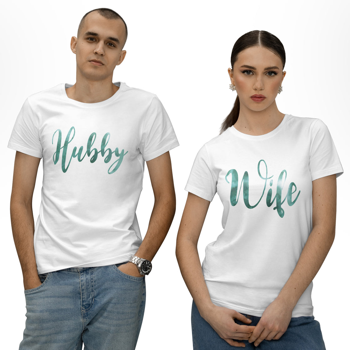 Hubby & Wife - Matching Set | Elegant Couplewear for Him and Her