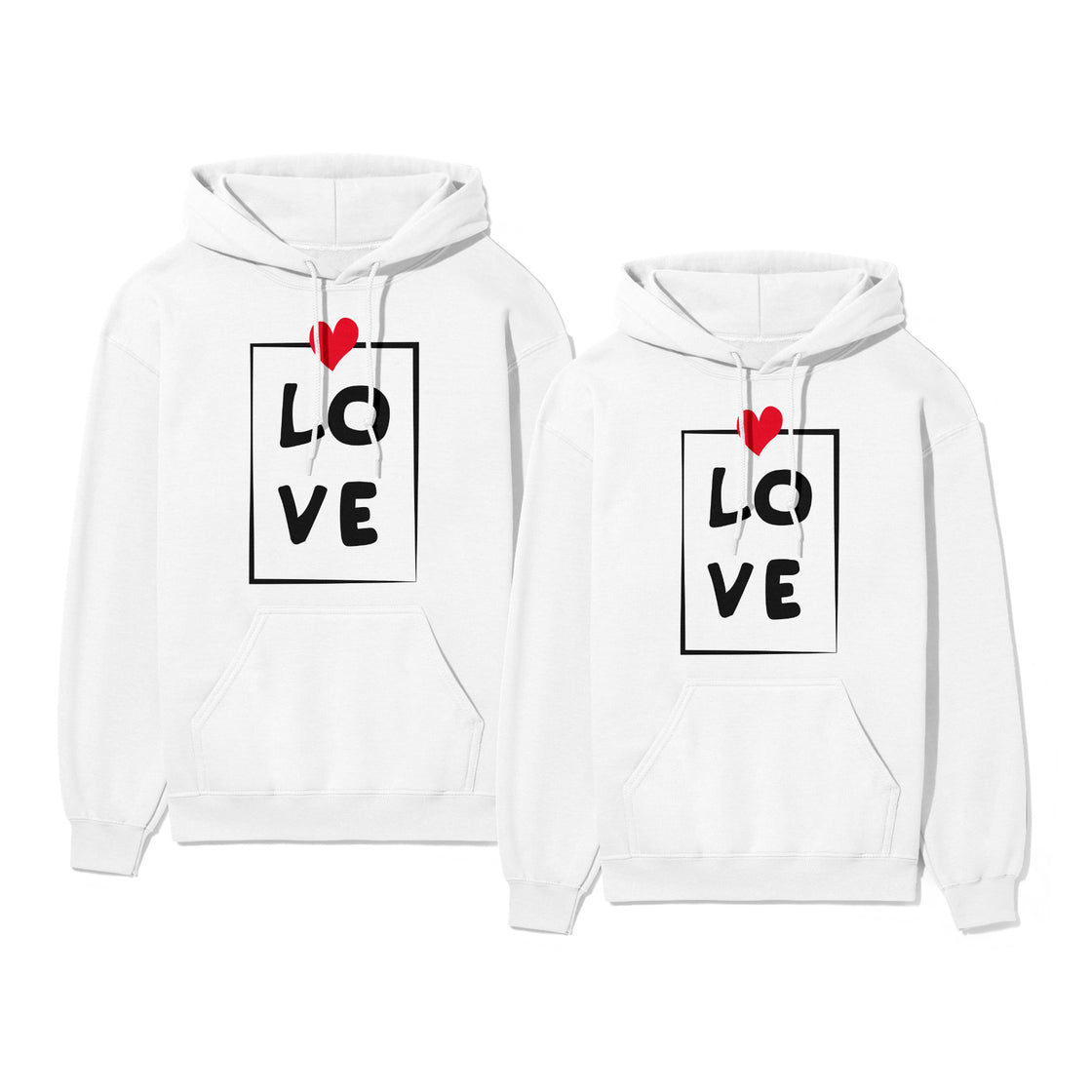 LOVE – Couple T-Shirts Matching Romantic Design