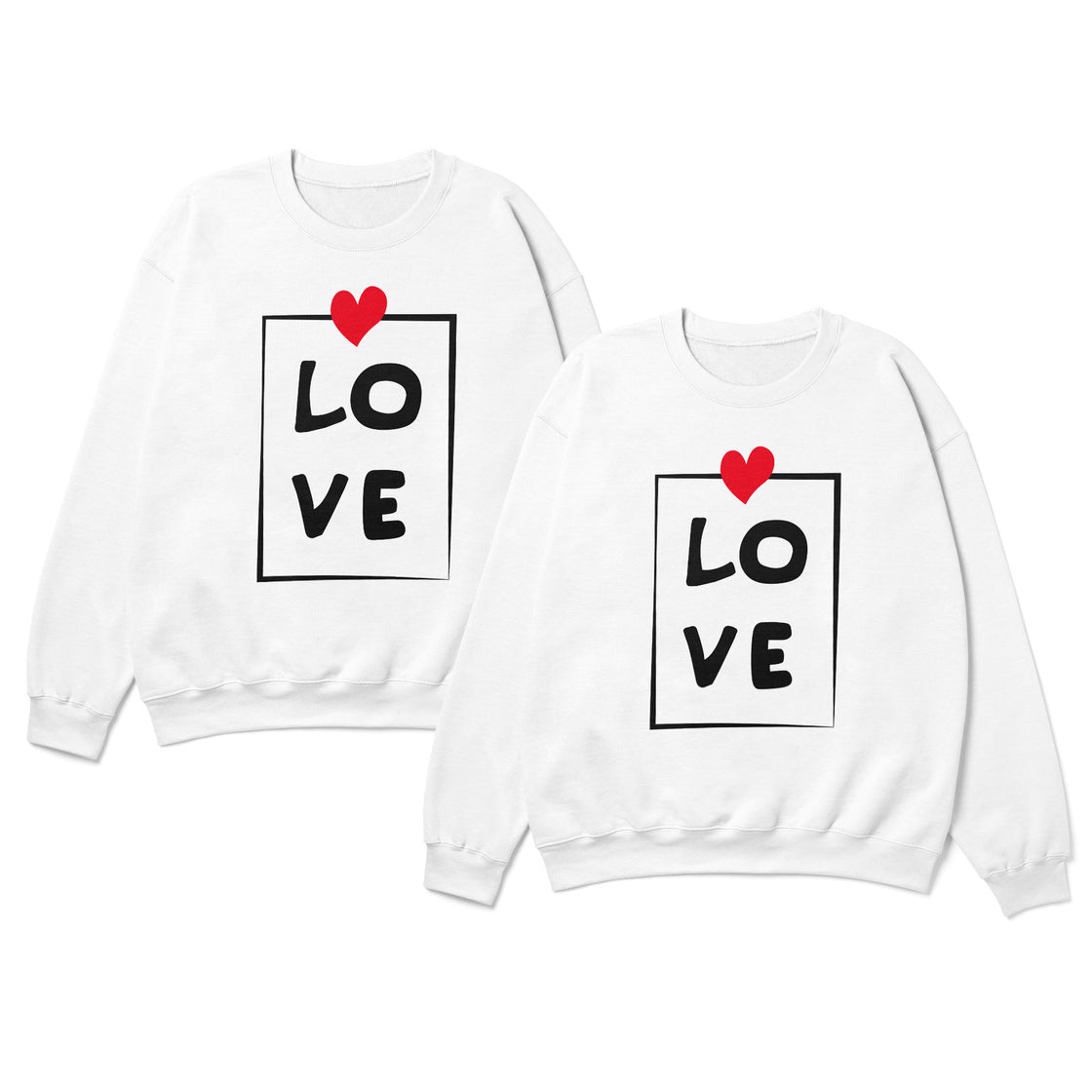 LOVE – Couple T-Shirts Matching Romantic Design