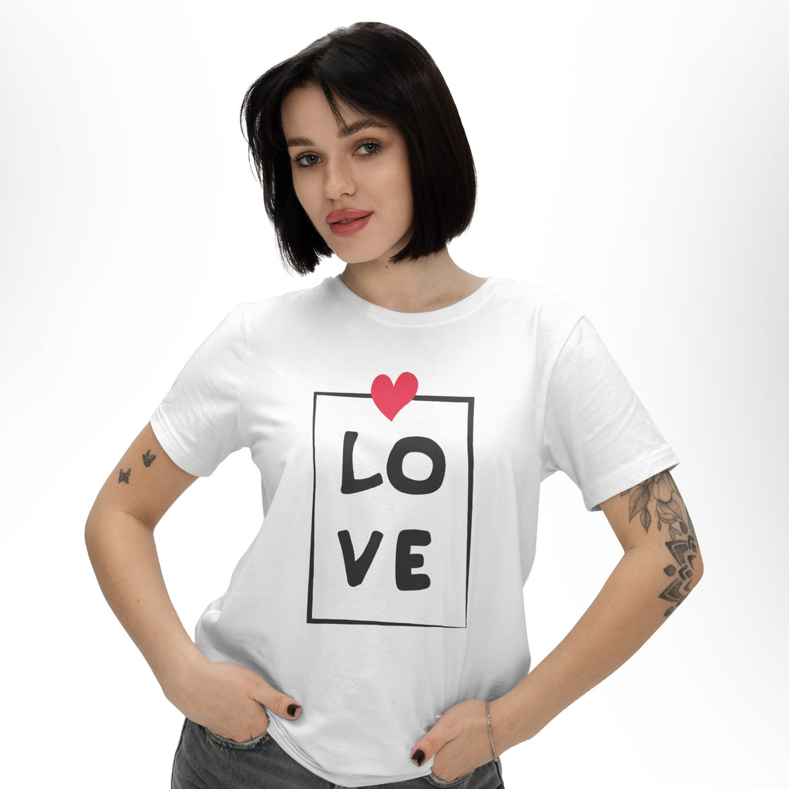 LOVE – Couple T-Shirts Matching Romantic Design