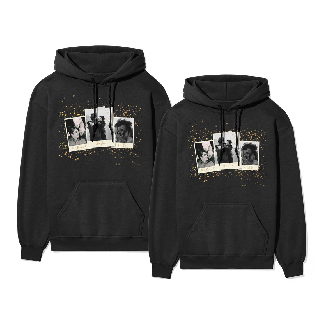 Golden Memories Custom Matching Outfits – Your Favorite Moments in a Sparkling Polaroid Design