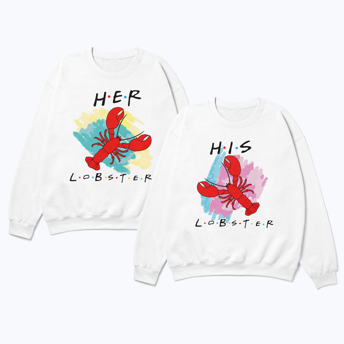 His Lobster & Her Lobster – Matching Tees for Couples Who Love to Match
