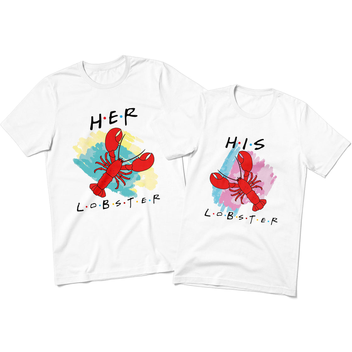 His Lobster & Her Lobster – Matching Tees for Couples Who Love to Match