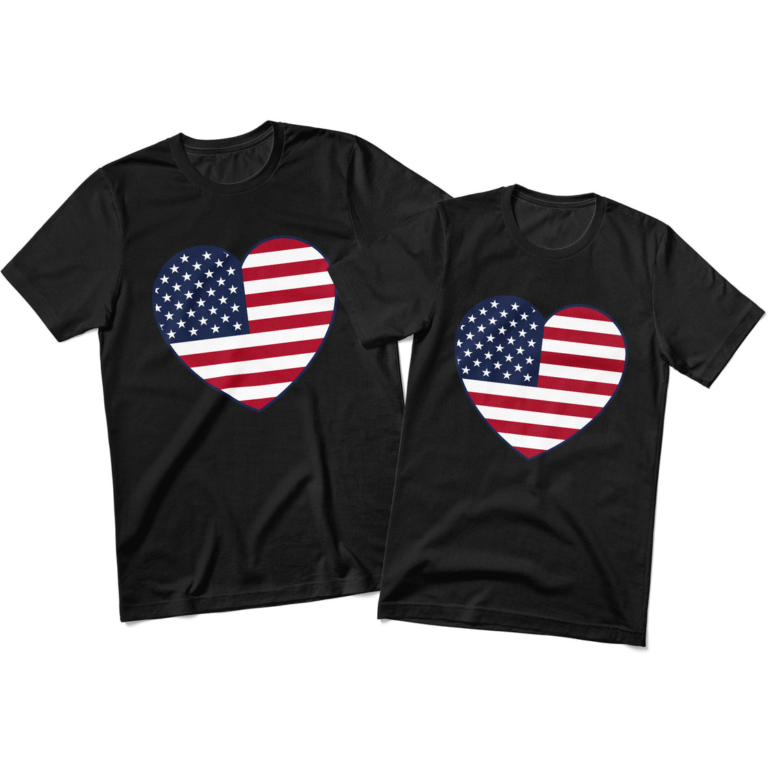 USA Flag Heart – Matching Looks for Holidays & Celebrations