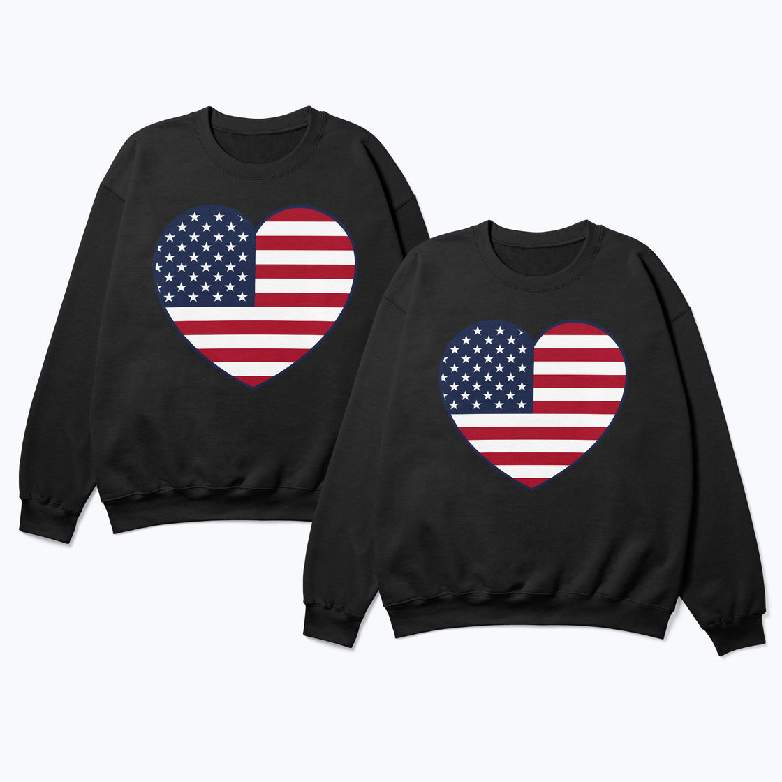 USA Flag Heart – Matching Looks for Holidays & Celebrations