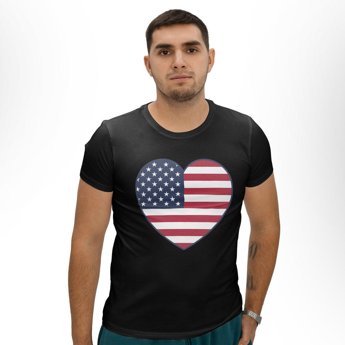USA Flag Heart – Matching Looks for Holidays & Celebrations