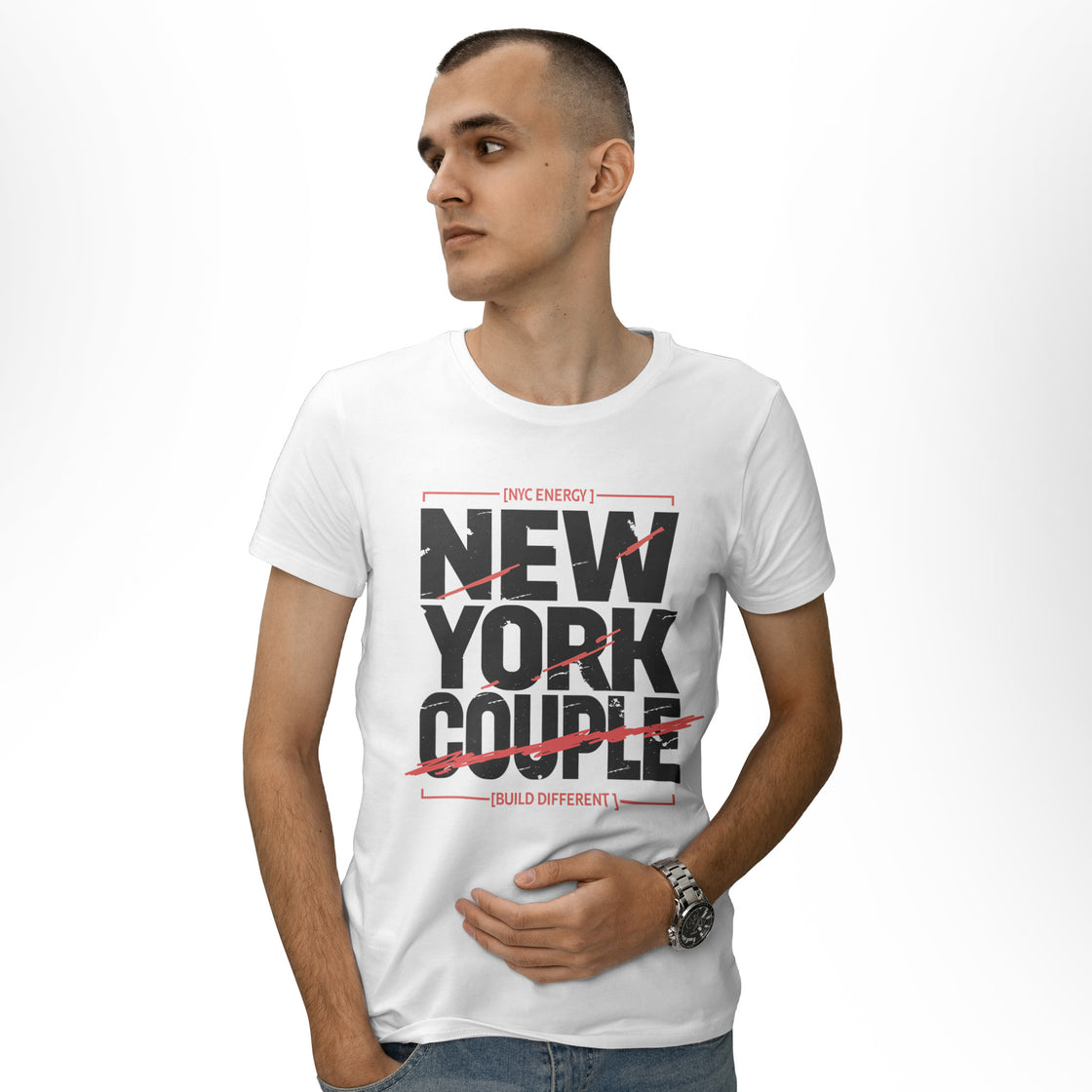 New York Couple – Bold Urban Matching Outfit for Couples with NYC Energy