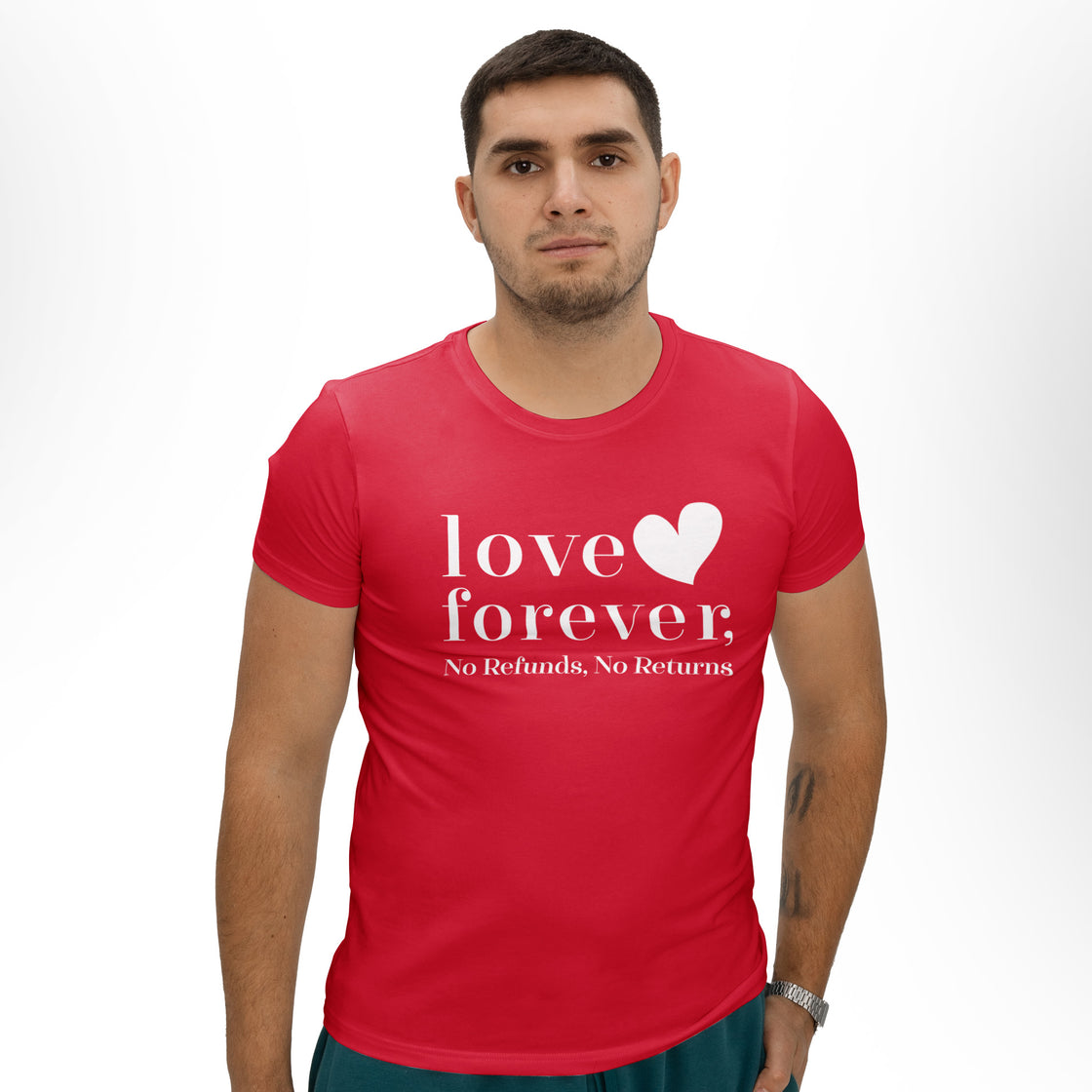 Love Forever, No Refunds, No Returns – Couple Matching Set