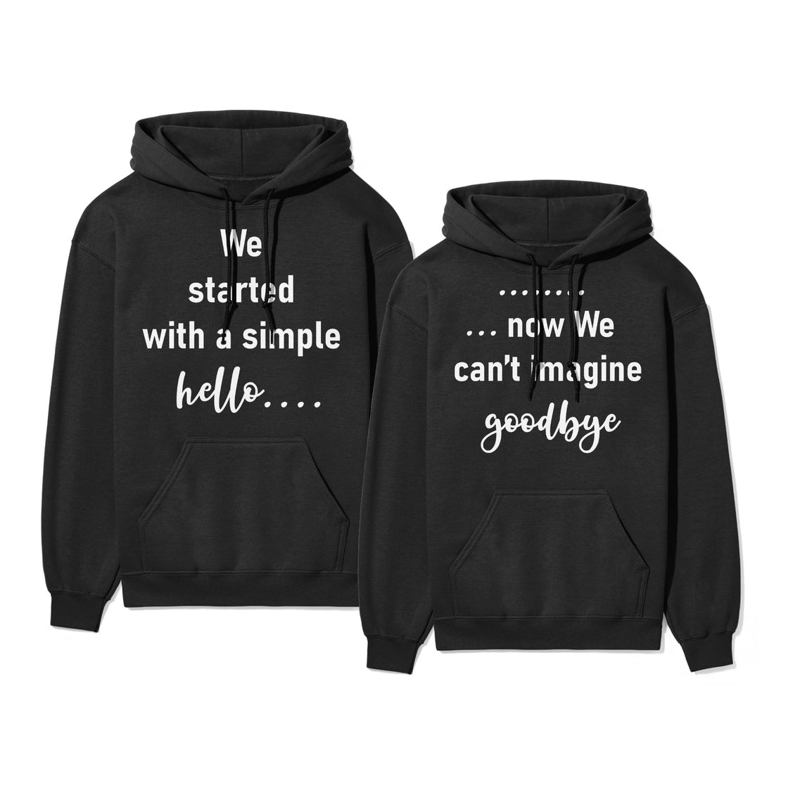 We Started with a Simple Hello… & ...Now We Can't Imagine Goodbye – Romantic Matching Looks Made for Two in Love