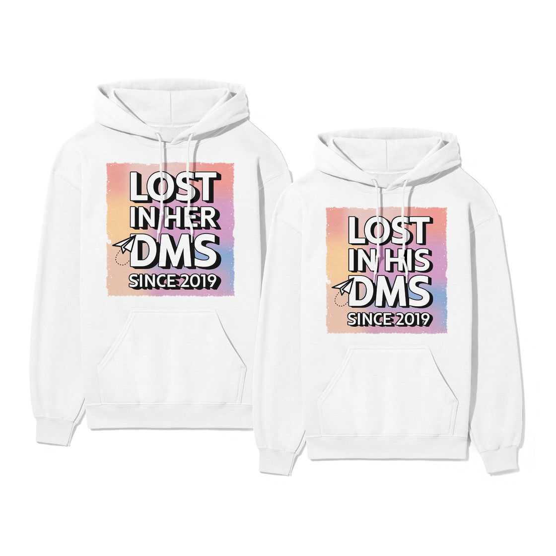Lost in Her DMS Since 2019 & Lost in His DMS Since 2019 – Matching Looks for Couples Who Slid into Love