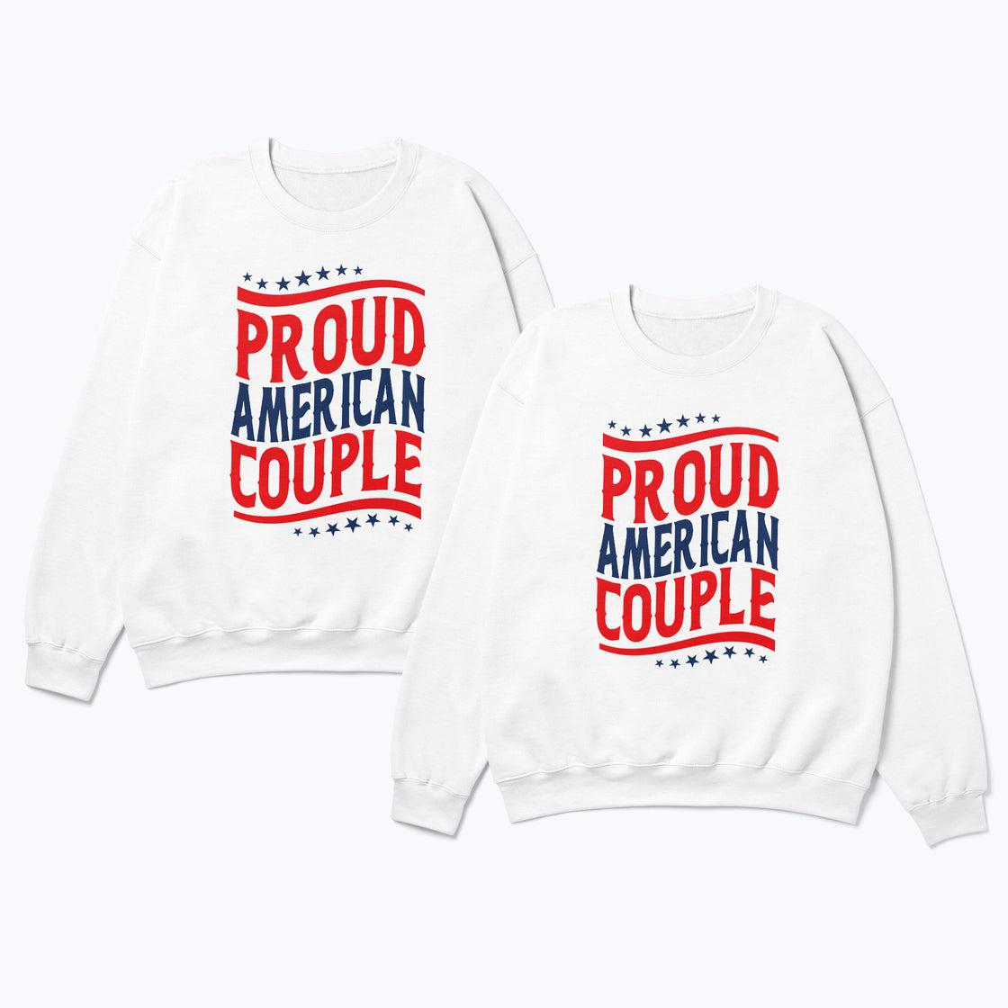 Proud American Couple – Matching Looks for Holidays & Celebrations