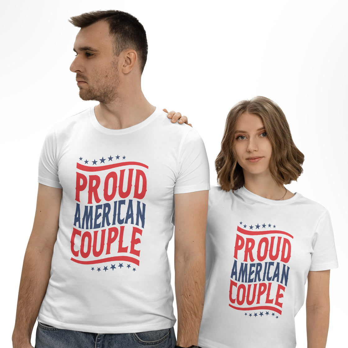 Proud American Couple – Matching Looks for Holidays & Celebrations