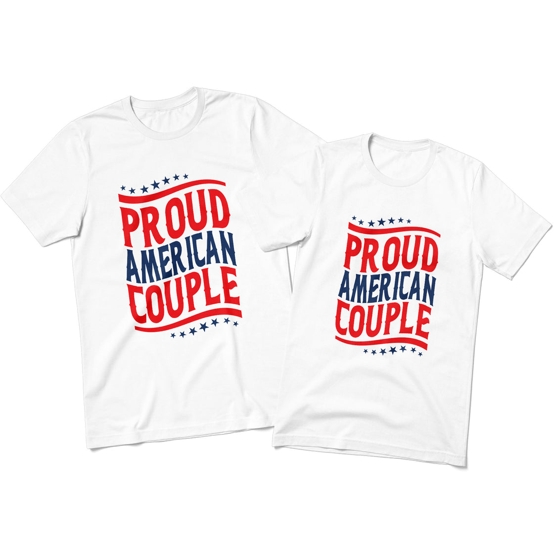 Proud American Couple – Matching Looks for Holidays & Celebrations