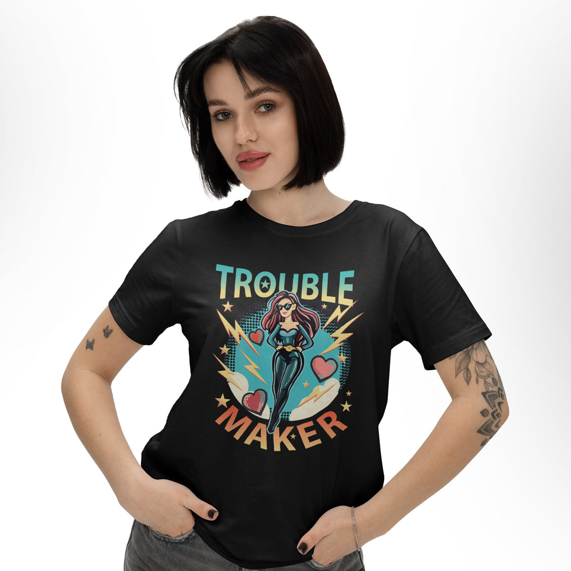 Trouble Maker & Trouble Magnet – Bold Matching Outfits for Confident Couples