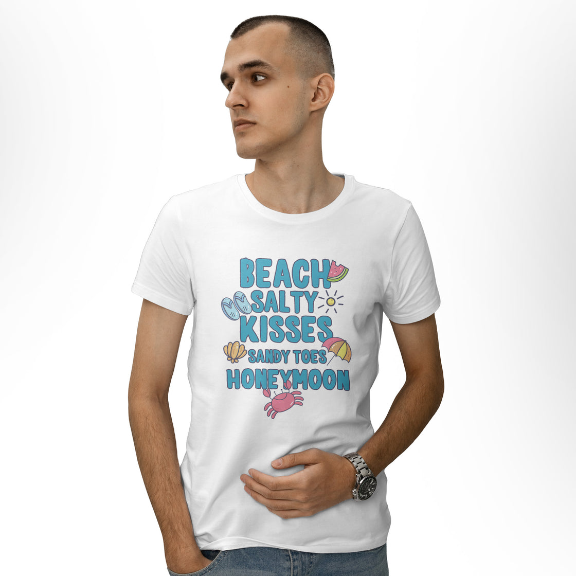 Beach Salty Kisses Sandy Toes Honeymoon – Romantic Matching Looks Made for Two in Love