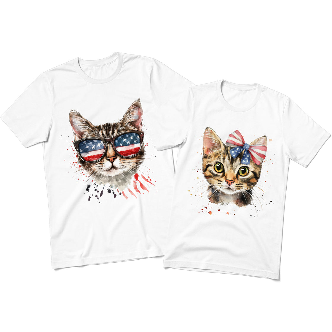 Patriotic Cats – Cute Matching Outfits for Couples Who Love to Celebrate Together