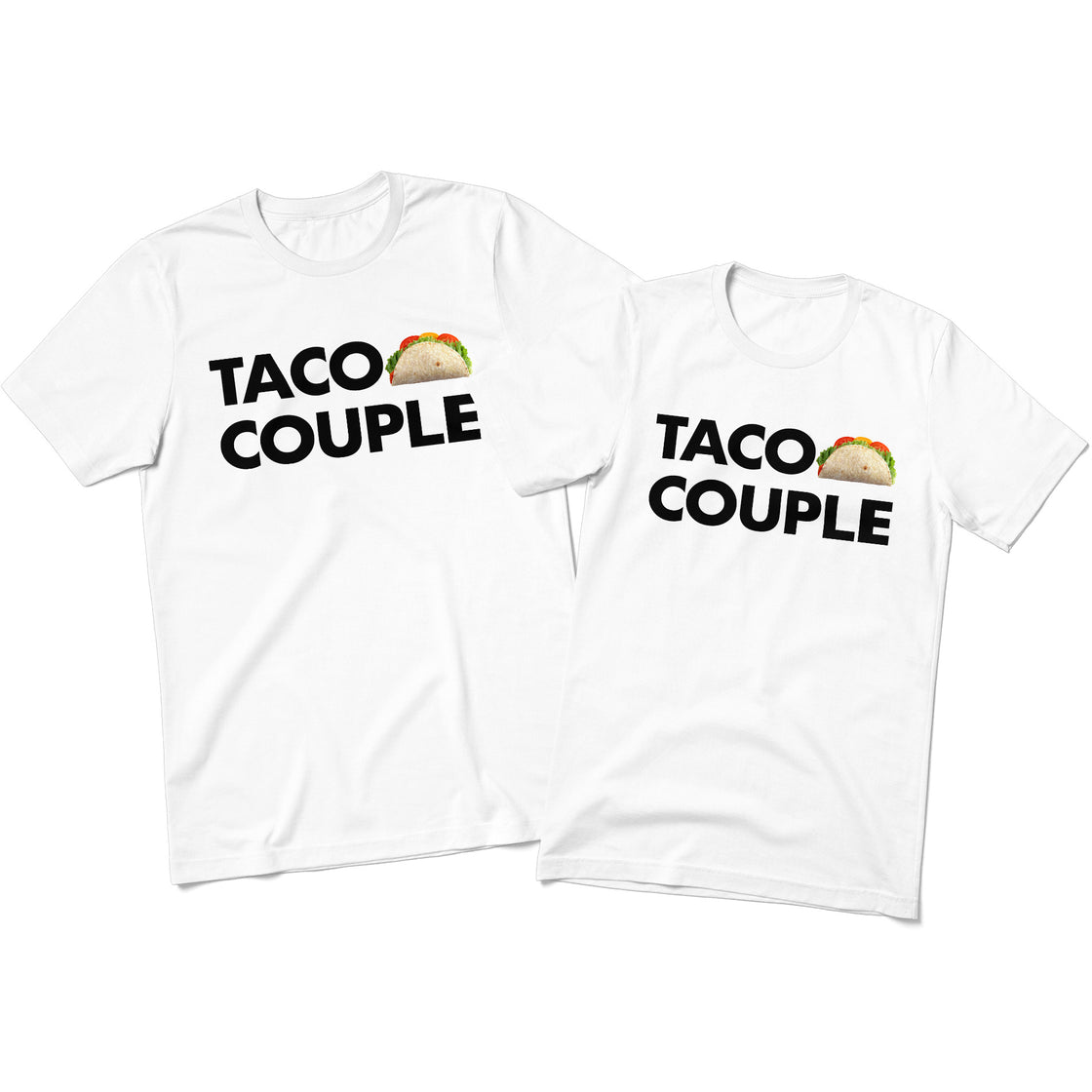 Taco Couple - Matching Tees for Foodie Duos Who Spice Things Up 🌮❤️
