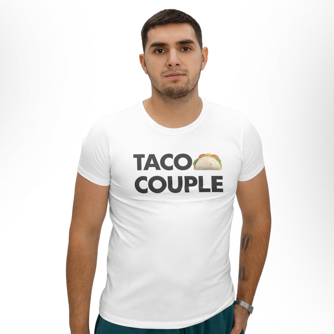 Taco Couple - Matching Tees for Foodie Duos Who Spice Things Up 🌮❤️