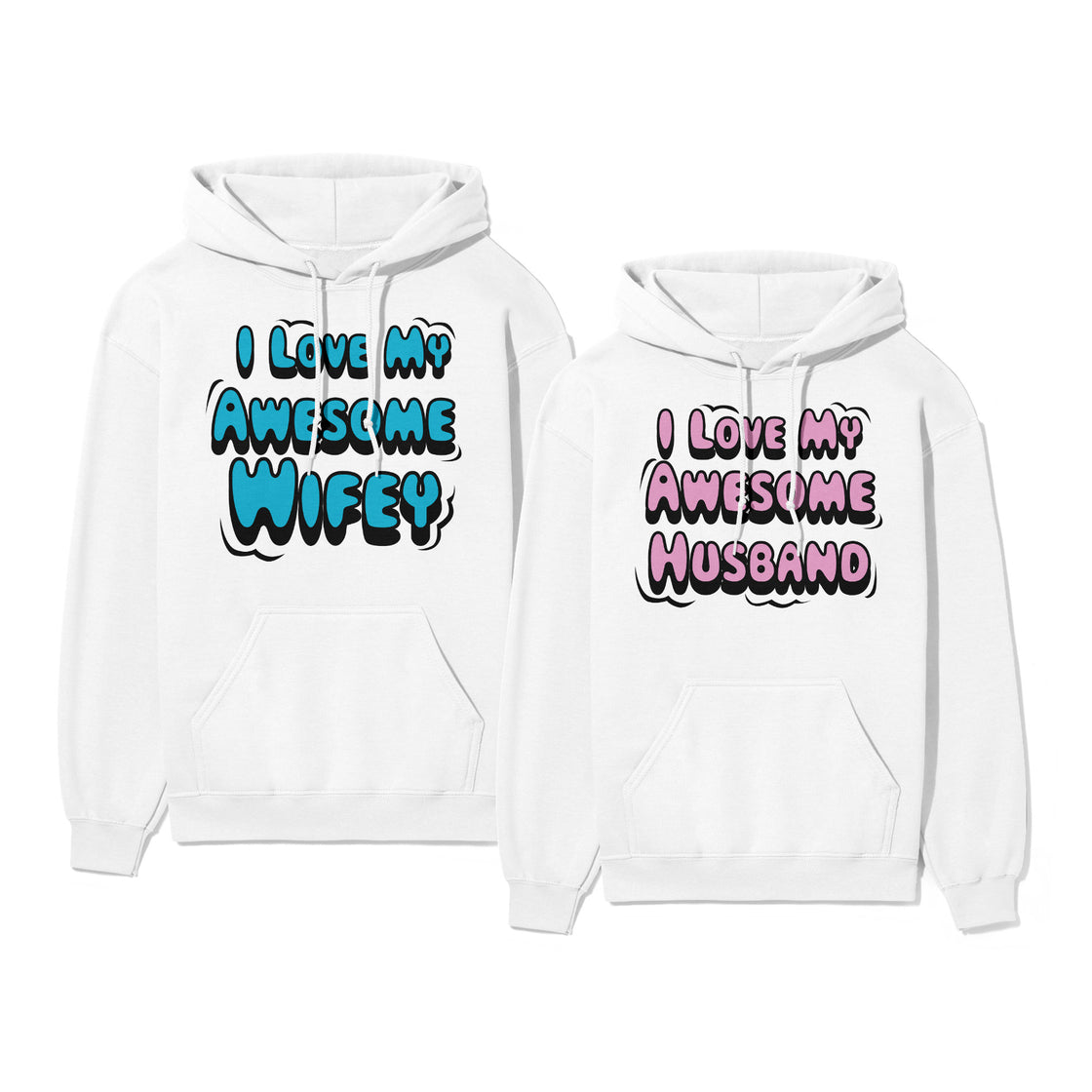 I Love My Awesome Wifey & Husband – Fun Matching Couple Look