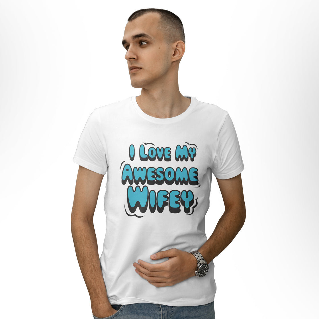 I Love My Awesome Wifey & Husband – Fun Matching Couple Look