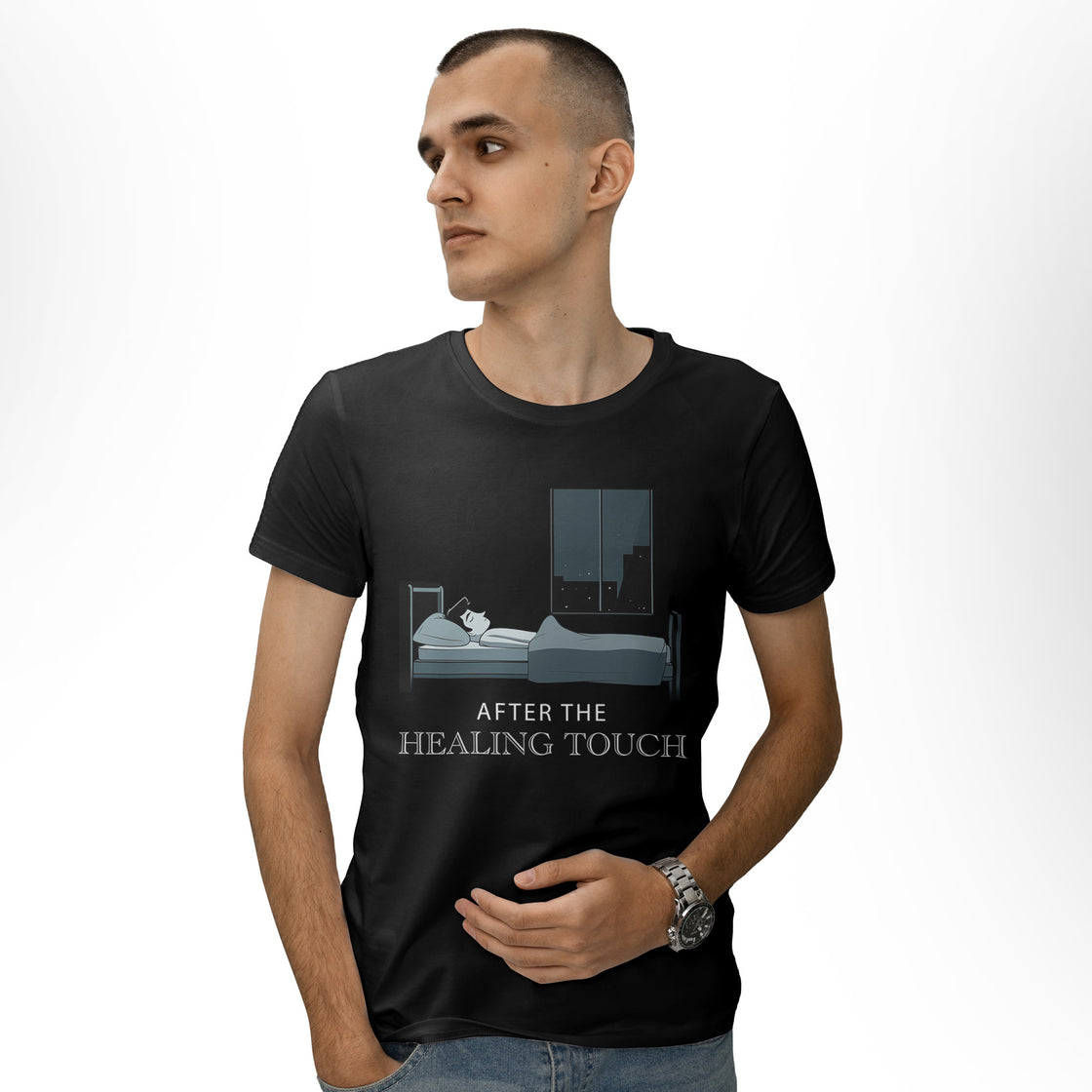 I Have Healing Hands & After the Healing Touch – Funny Spicy Matching Couple T-Shirts