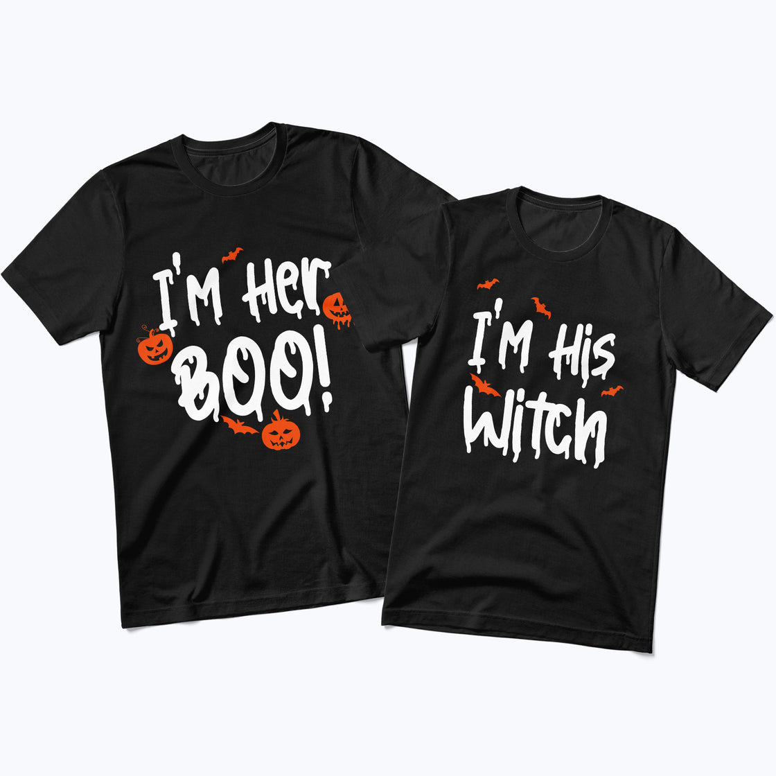 I’m Her Boo & I’m His Witch – Funny Matching Couplewear for Halloween Season