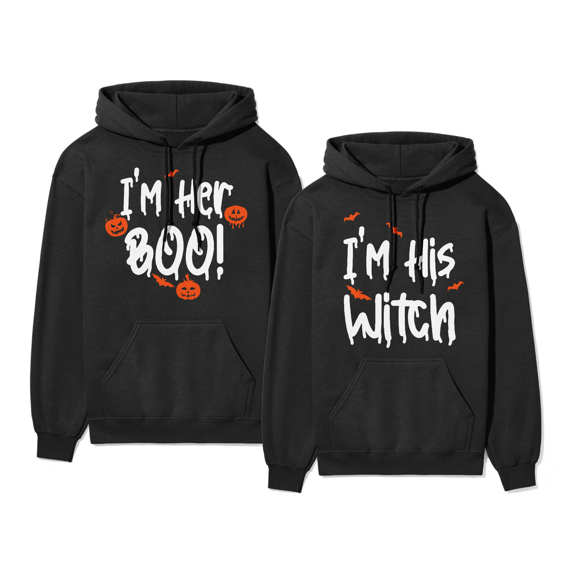 I’m Her Boo & I’m His Witch – Funny Matching Couplewear for Halloween Season